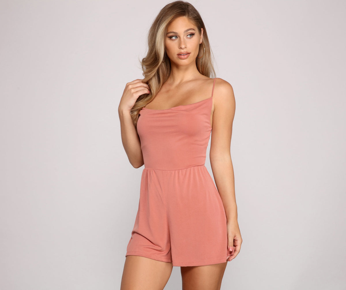 Casual Vibes Sleeveless Knit Romper