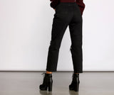 On the Edge High Rise Destructed Boyfriend Jeans