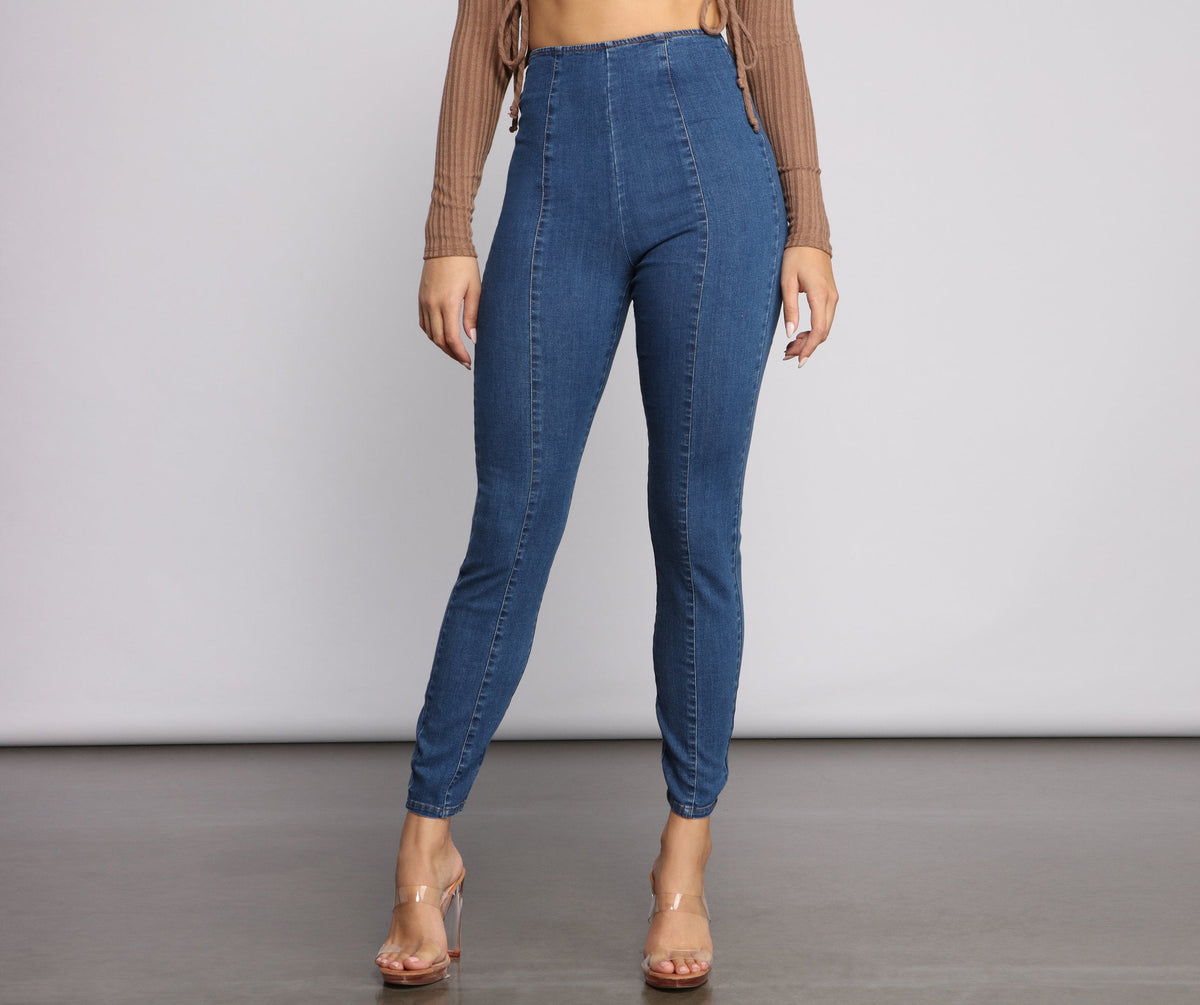 Stay Chic High Rise Skinny Jeans