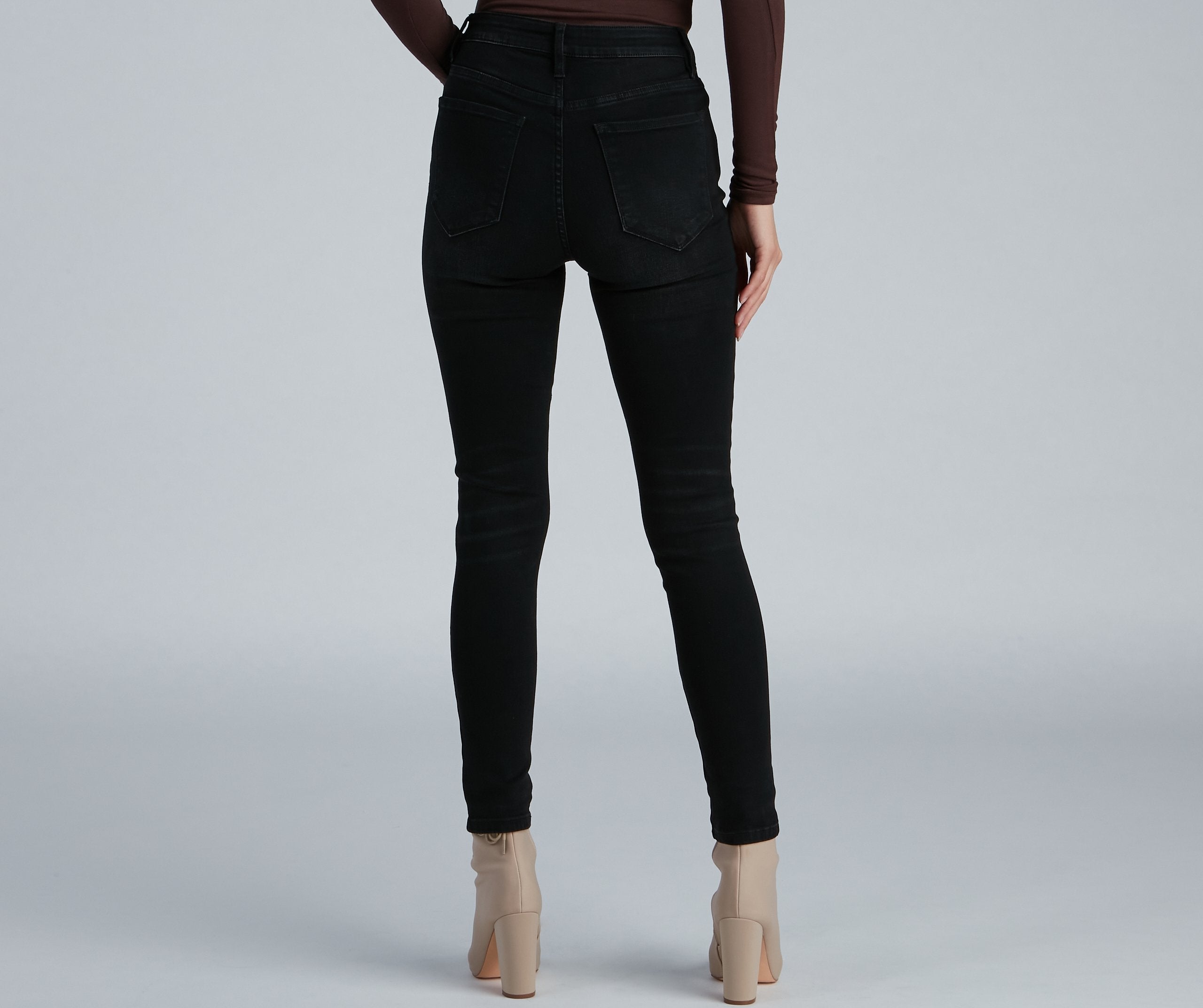 New In Town Mid-Rise Distressed Crop Skinny Jeans