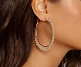 Beaded Babe Hoop Earrings