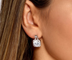 Chic And Stunning Cubic Zirconia Stud Earrings