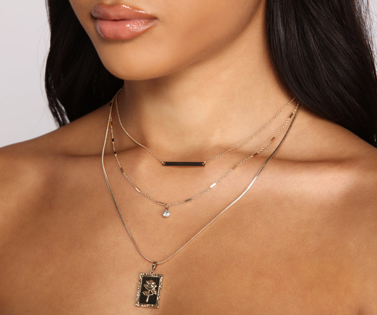 Chic Style Three-Pack Necklace Set
