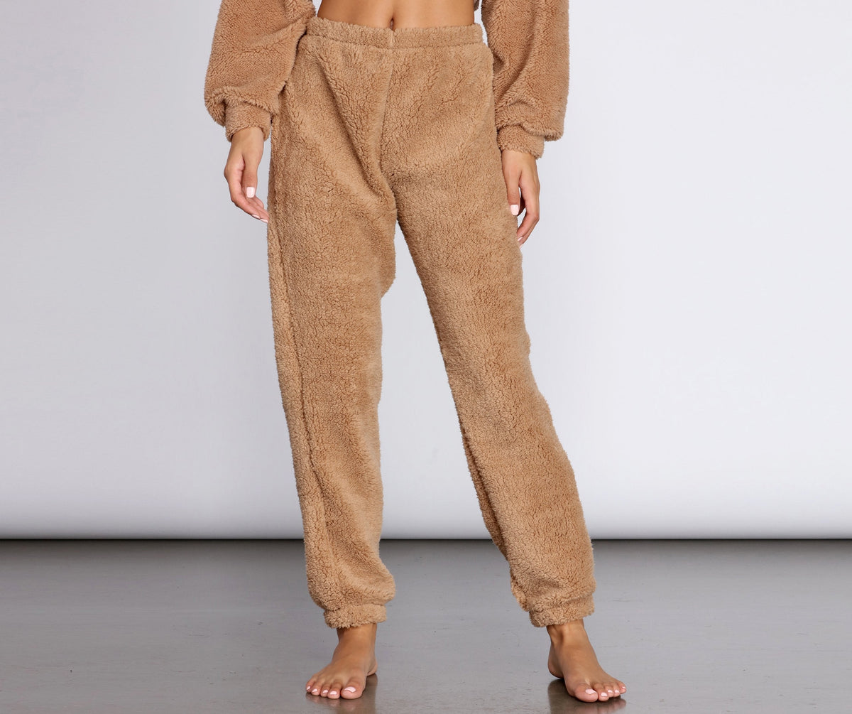 Cozier Than Ever Sherpa PJ Joggers