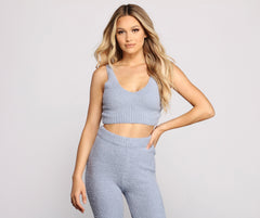 Chic Chenille Knit Pajama Tank