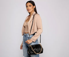 She's A Stunner Faux Leather Crossbody