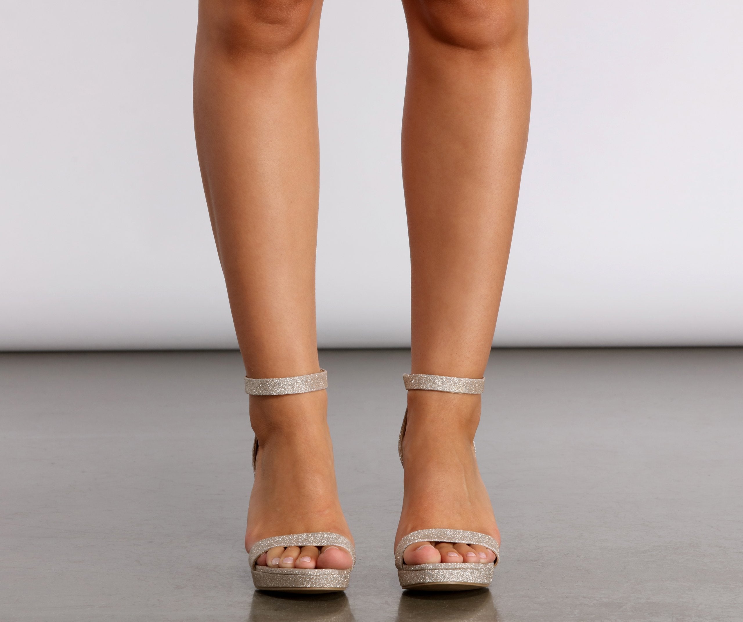 Sparkle The Most Glitter Platform Stiletto Heels