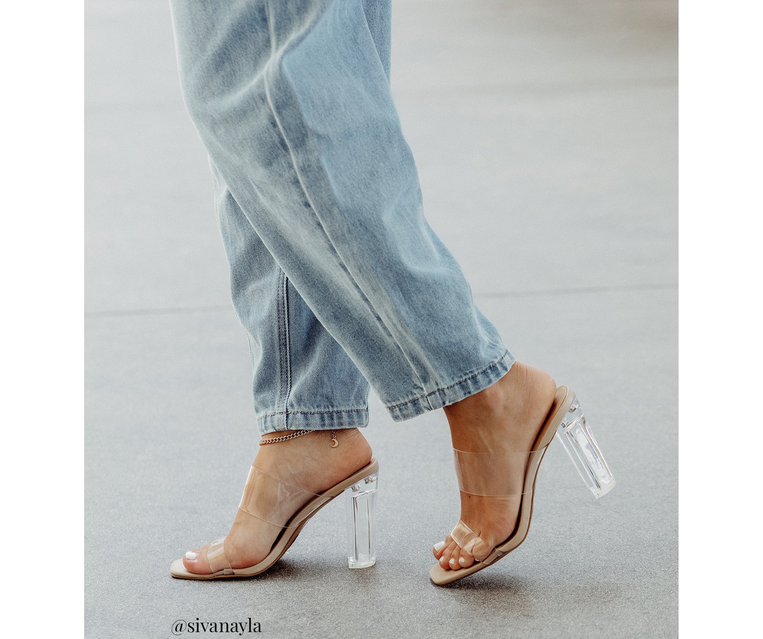 Clear And Chic PVC Mules