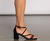 Classic And Chic Square Toe Block Heels