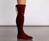 Simply Stylish Flat Over The Knee Boots
