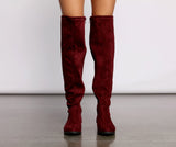 Simply Stylish Flat Over The Knee Boots