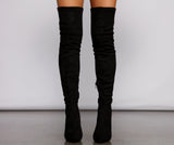 Stacked On Style Lace-Up Boots