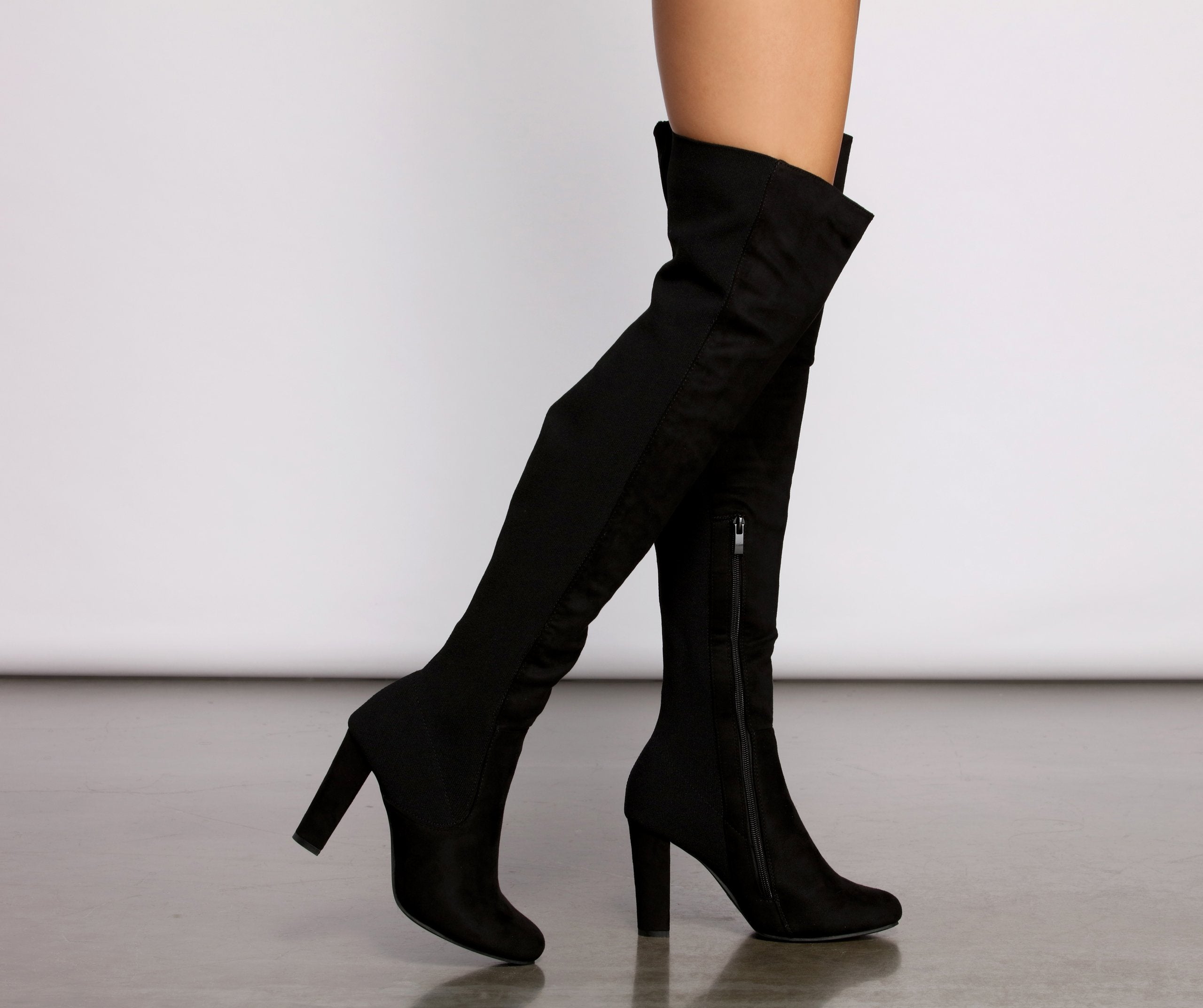 50/50 Trendy Stunner Over The Knee Boots