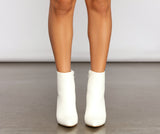Back To Basics Faux Leather Ankle Booties