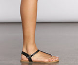 Casual Moments Braided Thong Sandals