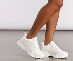 Chunky Lace Up Sporty Sneakers