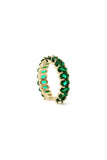 Emerald Cuff Ring