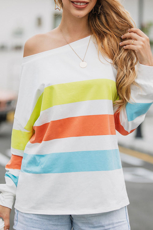 Easy Feeling Striped Oversize Top