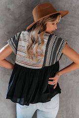 Preorder-Keep Dreamin' Tassel Boho Embroidered Top