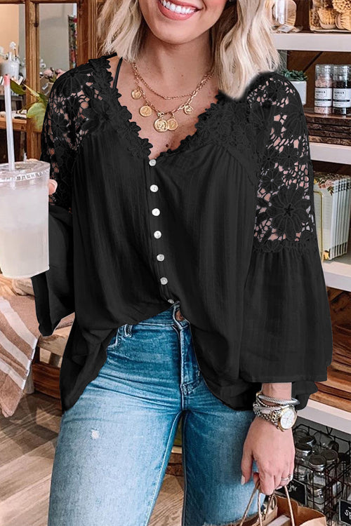 Dream Date Lace Embroidery Top