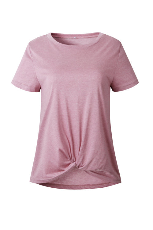Basics Essential Pure Color Knotted Tee
