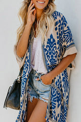 Seaside Retreat Boho Print Kimono