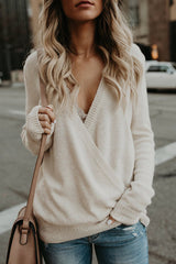 Warm Your Heart V-neck Knit Sweater