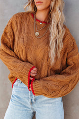 Just Too Sweet Cable Knit Sweater