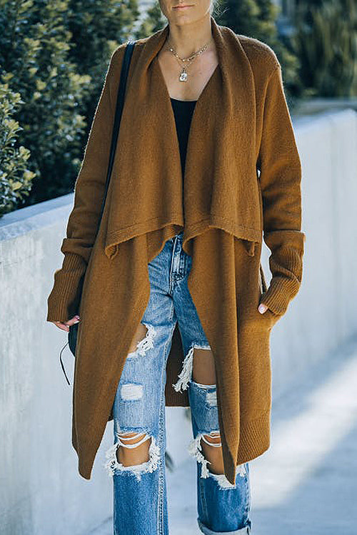 Starting Now Long Sleeve Cape Cardigan