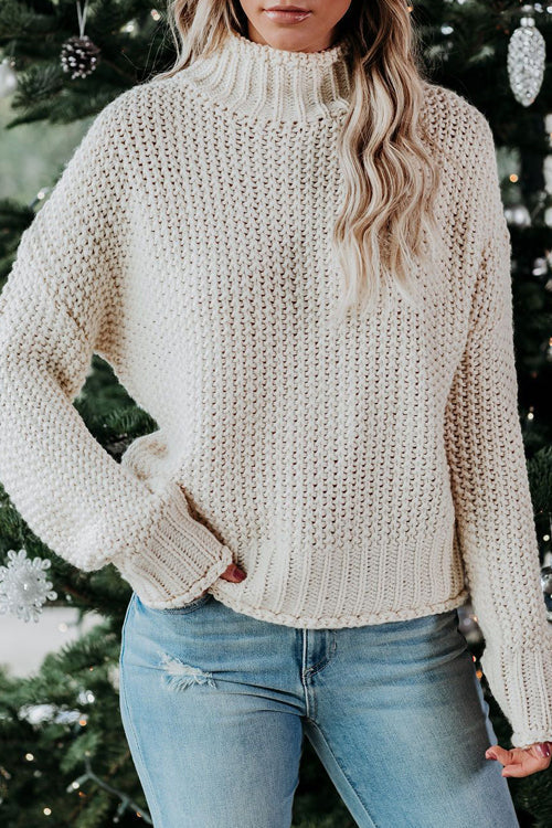 Emerson High-neck Knit Sweater