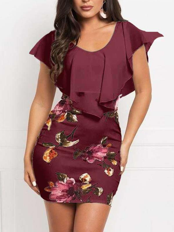 Printed Women Sexy Bodycon Dresses