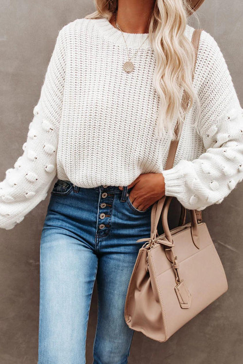 Cozy Cutie Mock Neck Knit Sweater