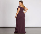 Plus Aurora Formal High Slit Mermaid Dresses