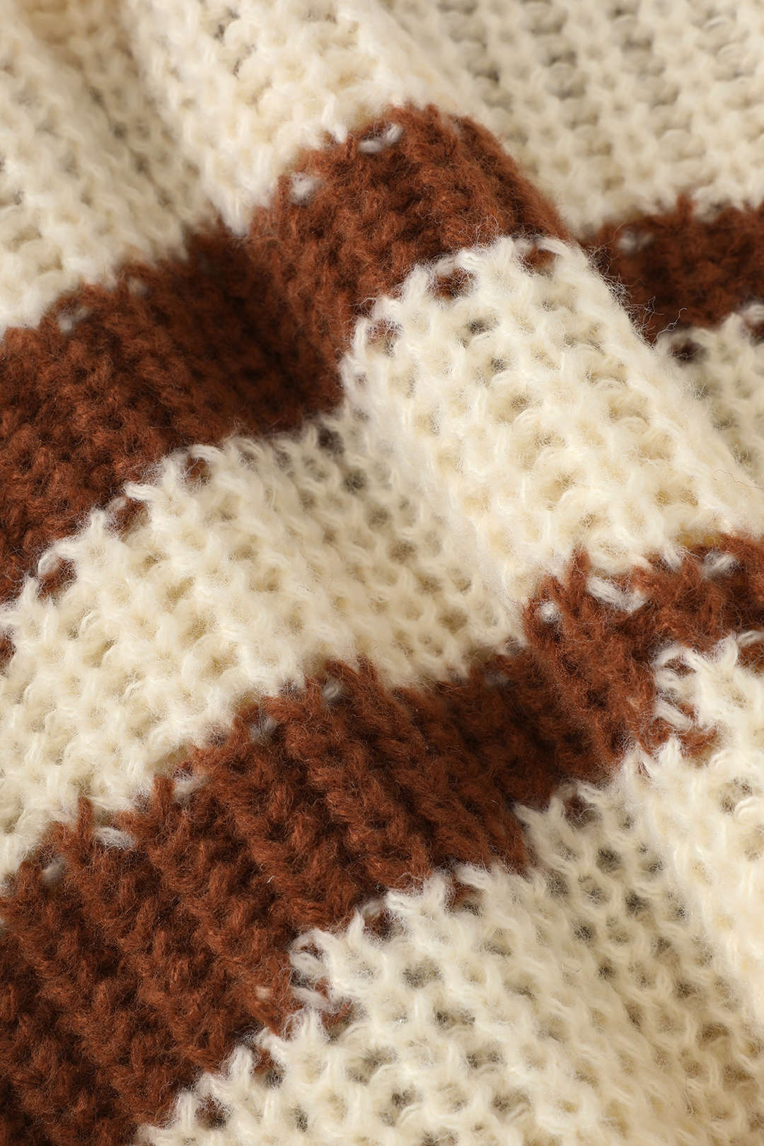 Irregular Stripe Contrast Sweater