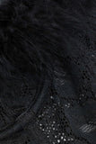 Feather Trim Lace Cami Top