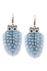 Owl Feather Cute Earrings