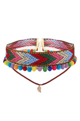 Knit Ethnic Colorful Choker