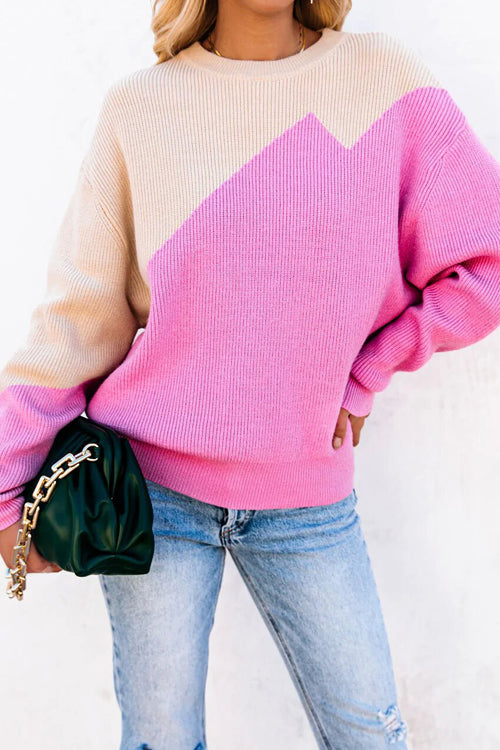 Feeling Myself Pink Knit Sweater