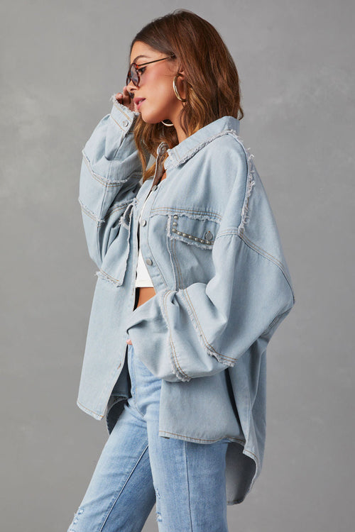 More Than Ready Denim Shacket