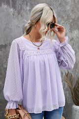 Always Amazing Swiss Dot Lace Top