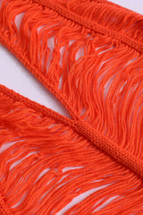 Vestido playero con cuello halter y abertura