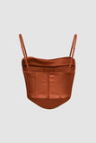 Draped Bustier Corset Top