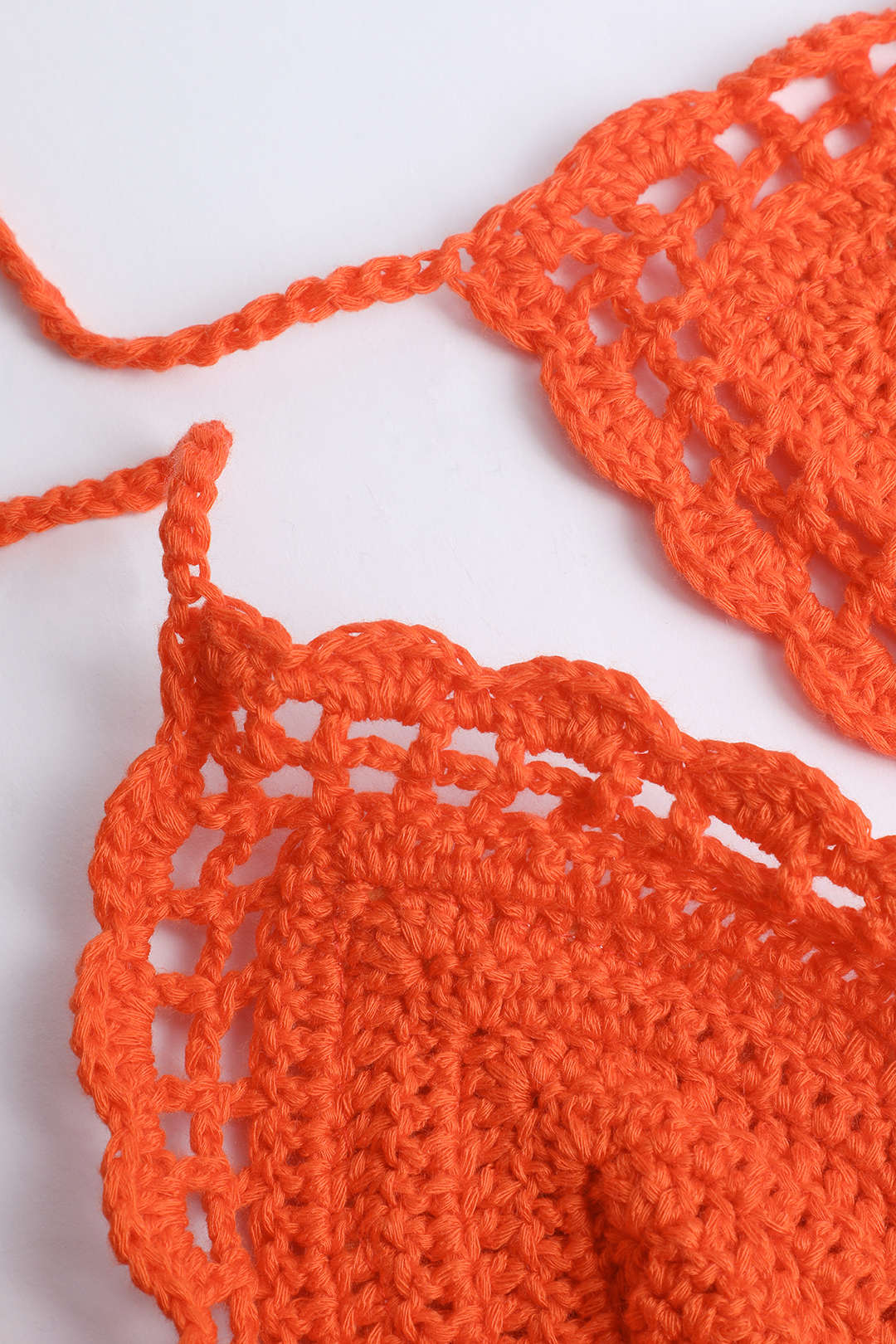 Crochet Knit Halter Cami Top