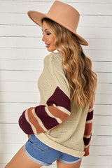 Cozy Love Striped Button Up Knit Sweater