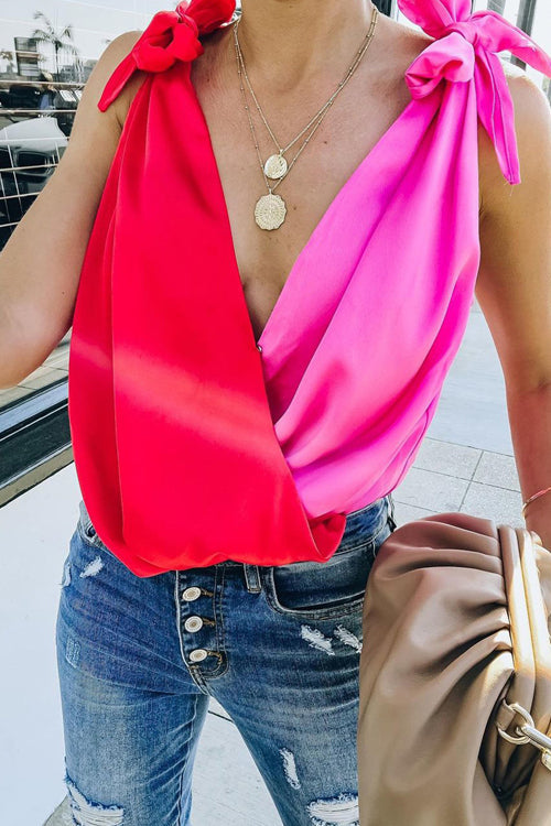 Forever Your Girl Bowknot Sleeveless Top