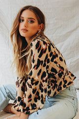 Teenage Dream Leopard Print Long Sleeve Shirt