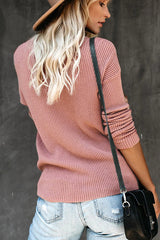 Cozy Attitude Cross-Front Knit Top