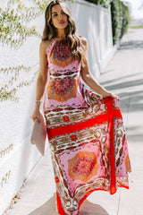 Feel Your Best Boho Print Sleeveless Maxi Dress