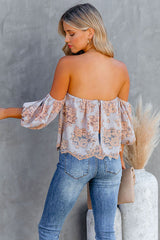 Romance Forever Lace Off The Shoulder Top