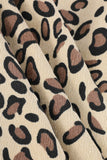 Leopard Corduroy A-line Skirt